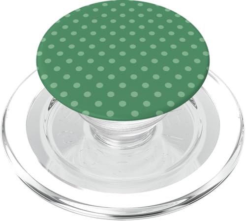 Klassisch, Grün, Punktemuster, Boho Polka Dot PopSockets PopGrip für MagSafe von I Adore Polka Dots!!
