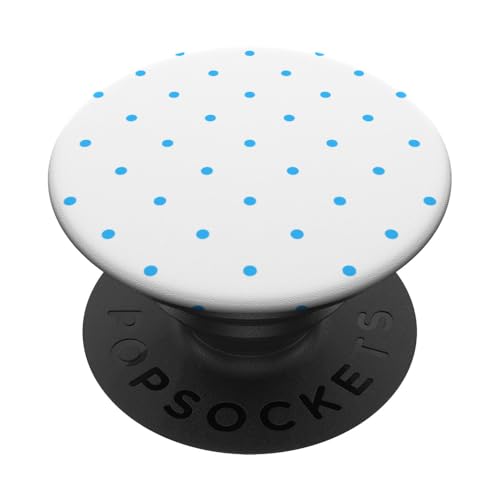 Klassisch, Himmelblau, Punktemuster, Boho-Punkte PopSockets Klebender PopGrip von I Adore Polka Dots!!