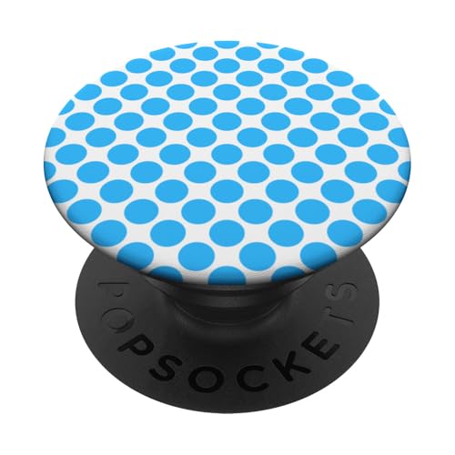 Klassisch, Himmelblau, Punktemuster, Boho-Punkte PopSockets Klebender PopGrip von I Adore Polka Dots!!