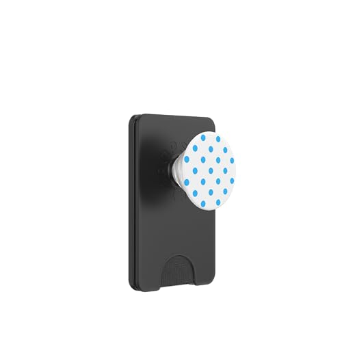 Klassisch, Himmelblau, Punktemuster, Boho-Punkte PopSockets PopWallet für MagSafe von I Adore Polka Dots!!