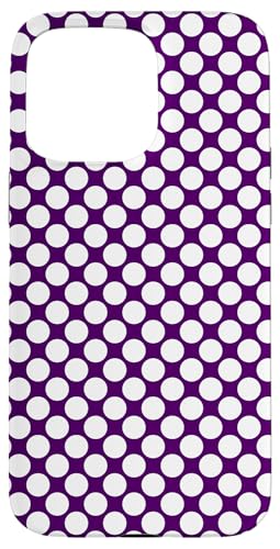 Klassisch, Lila, Punktemuster, Boho-Punkte Hülle für iPhone 15 Pro Max Klassisch, Lila, Punktemuster, Boho-Punkte Hülle für iPhone 15 Pro Max von I Adore Polka Dots!!
