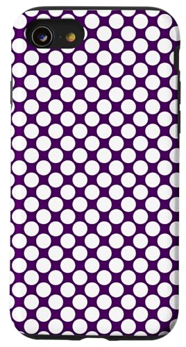 Klassisch, Lila, Punktemuster, Boho-Punkte Hülle für iPhone SE (2020) / 7 / 8 von I Adore Polka Dots!!