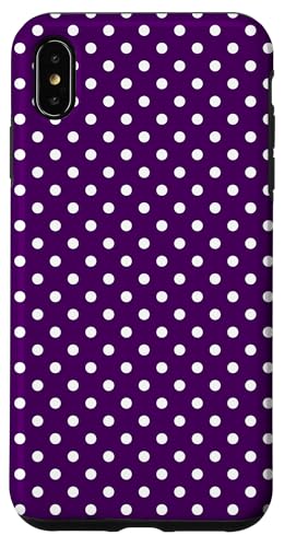 Klassisch, Lila, Punktemuster, Boho-Punkte Hülle für iPhone XS Max Klassisch, Lila, Punktemuster, Boho-Punkte Hülle für iPhone XS Max von I Adore Polka Dots!!