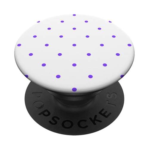 Klassisch, Lila, Punktemuster, Boho-Punkte PopSockets Klebender PopGrip von I Adore Polka Dots!!