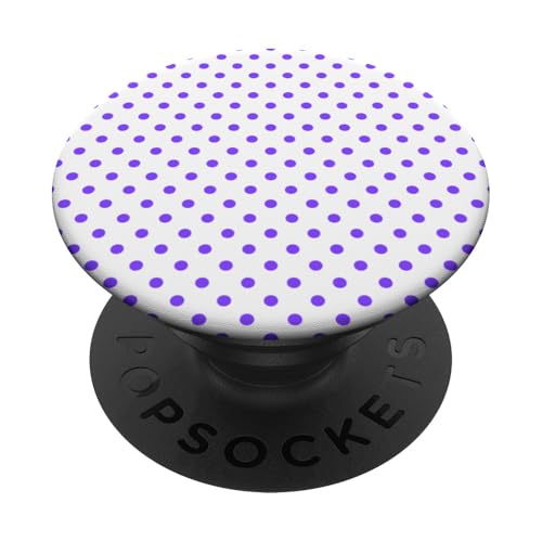 Klassisch, Lila, Punktemuster, Boho-Punkte PopSockets Klebender PopGrip von I Adore Polka Dots!!