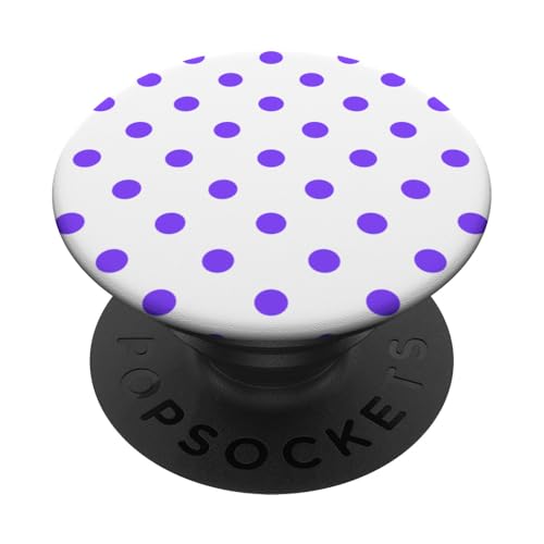 Klassisch, Lila, Punktemuster, Boho-Punkte PopSockets Klebender PopGrip von I Adore Polka Dots!!