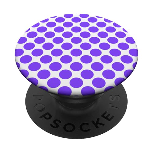 Klassisch, Lila, Punktemuster, Boho-Punkte PopSockets Klebender PopGrip von I Adore Polka Dots!!