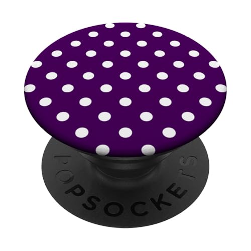 Klassisch, Lila, Punktemuster, Boho-Punkte PopSockets Klebender PopGrip von I Adore Polka Dots!!