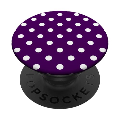 Klassisch, Lila, Punktemuster, Boho-Punkte PopSockets Klebender PopGrip von I Adore Polka Dots!!