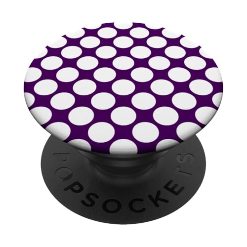 Klassisch, Lila, Punktemuster, Boho-Punkte PopSockets Klebender PopGrip von I Adore Polka Dots!!