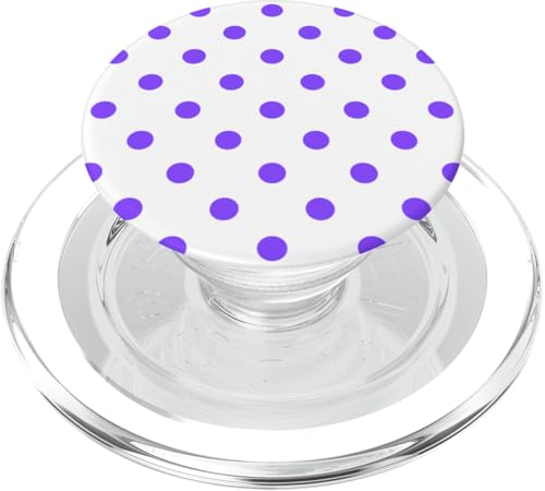 Klassisch, Lila, Punktemuster, Boho-Punkte PopSockets PopGrip für MagSafe von I Adore Polka Dots!!