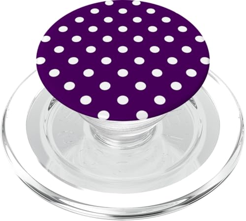 Klassisch, Lila, Punktemuster, Boho-Punkte PopSockets PopGrip für MagSafe von I Adore Polka Dots!!
