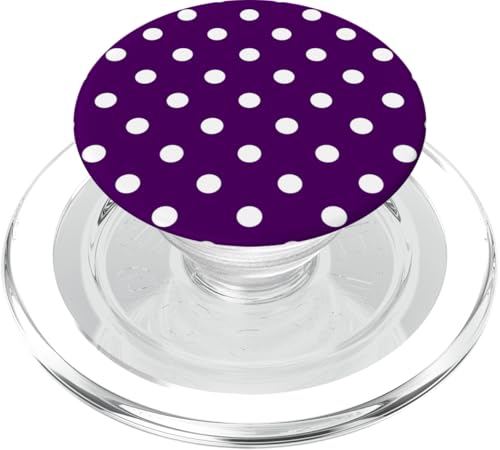 Klassisch, Lila, Punktemuster, Boho-Punkte PopSockets PopGrip für MagSafe von I Adore Polka Dots!!
