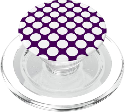 Klassisch, Lila, Punktemuster, Boho-Punkte PopSockets PopGrip für MagSafe von I Adore Polka Dots!!