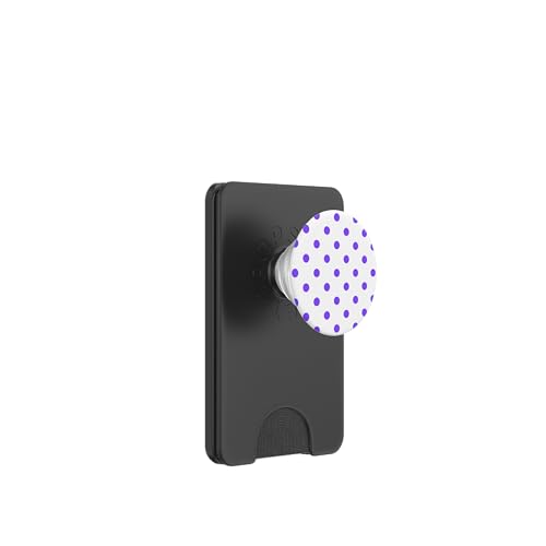 Klassisch, Lila, Punktemuster, Boho-Punkte PopSockets PopWallet für MagSafe von I Adore Polka Dots!!