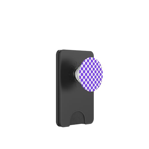 Klassisch, Lila, Punktemuster, Boho-Punkte PopSockets PopWallet für MagSafe von I Adore Polka Dots!!