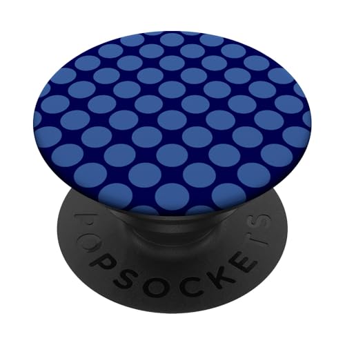 Klassisch, Marineblau, Punktemuster, Boho Polka Dot PopSockets Klebender PopGrip von I Adore Polka Dots!!
