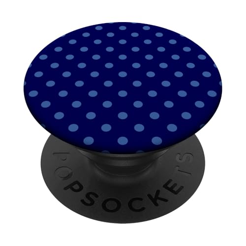 Klassisch, Marineblau, Punktemuster, Boho Polka Dot PopSockets Klebender PopGrip von I Adore Polka Dots!!