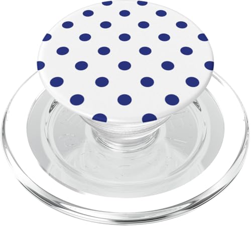Klassisch, Marineblau, Punktemuster, Boho Polka Dot PopSockets PopGrip für MagSafe von I Adore Polka Dots!!