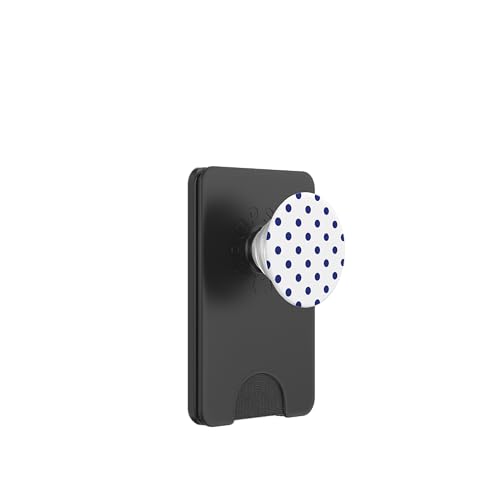 Klassisch, Marineblau, Punktemuster, Boho Polka Dot PopSockets PopWallet für MagSafe von I Adore Polka Dots!!