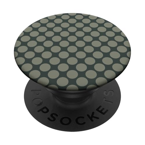 Klassisch, Olivgrün, Punktemuster, Boho Polka Dot PopSockets Klebender PopGrip von I Adore Polka Dots!!