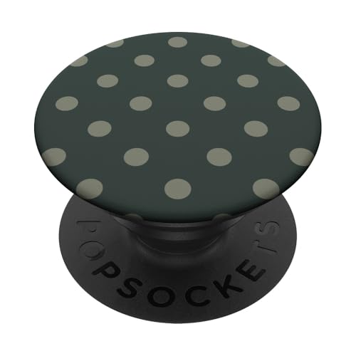 Klassisch, Olivgrün, Punktemuster, Boho Polka Dot PopSockets Klebender PopGrip von I Adore Polka Dots!!
