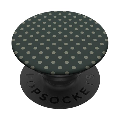 Klassisch, Olivgrün, Punktemuster, Boho Polka Dot PopSockets Klebender PopGrip von I Adore Polka Dots!!