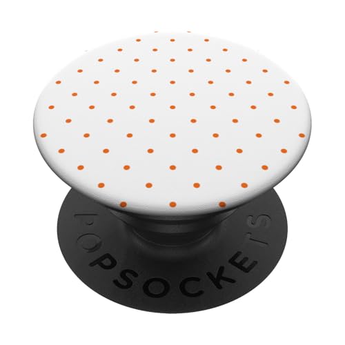 Klassisch, Orange, Punktemuster, Boho Polka Dot PopSockets Klebender PopGrip von I Adore Polka Dots!!