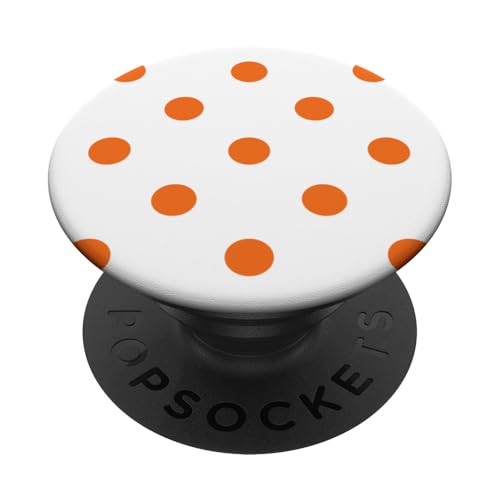Klassisch, Orange, Punktemuster, Boho Polka Dot PopSockets Klebender PopGrip von I Adore Polka Dots!!