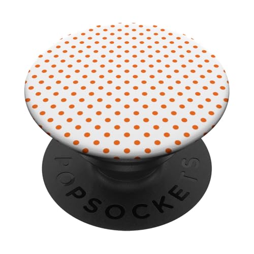 Klassisch, Orange, Punktemuster, Boho Polka Dot PopSockets Klebender PopGrip von I Adore Polka Dots!!