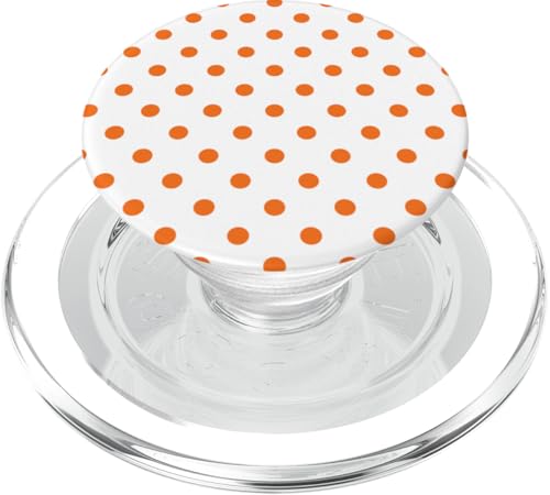 Klassisch, Orange, Punktemuster, Boho Polka Dot PopSockets PopGrip für MagSafe von I Adore Polka Dots!!
