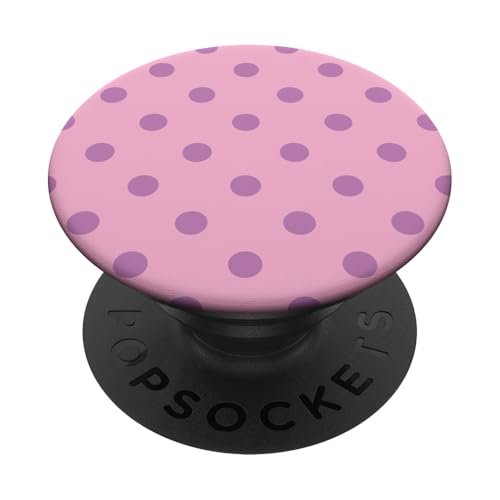 Klassisch, Rosa & Lila, Punktemuster, Boho Polka Dot PopSockets Klebender PopGrip von I Adore Polka Dots!!