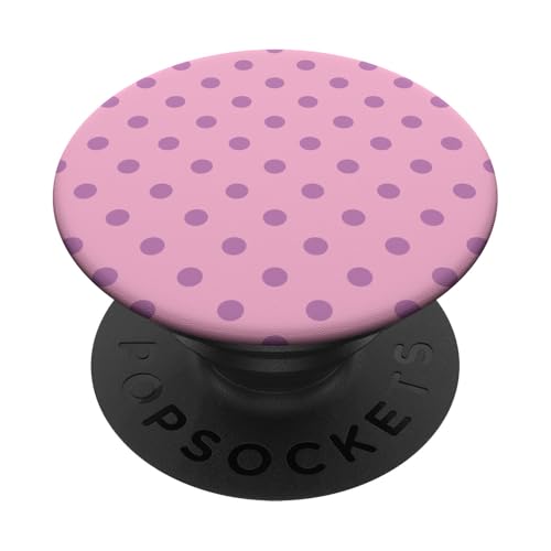 Klassisch, Rosa & Lila, Punktemuster, Boho Polka Dot PopSockets Klebender PopGrip von I Adore Polka Dots!!