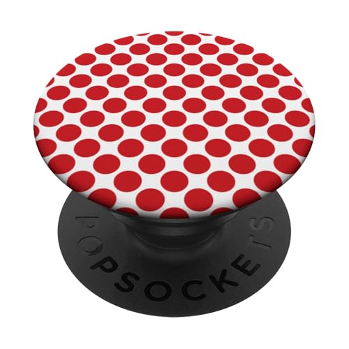 Klassisch, Rot, Punktemuster, Boho Polka Dot PopSockets Klebender PopGrip von I Adore Polka Dots!!