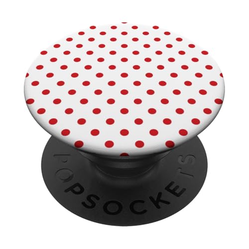 Klassisch, Rot, Punktemuster, Boho Polka Dot PopSockets Klebender PopGrip von I Adore Polka Dots!!