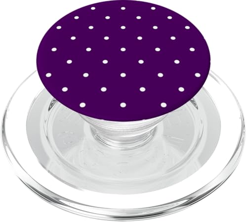 Klassisch, lila, kleine Punktemuster, Boho-Punkte PopSockets PopGrip für MagSafe Klassisch, lila, kleine Punktemuster, Boho-Punkte PopSockets PopGrip für MagSafe von I Adore Polka Dots!!