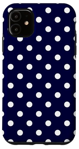 Niedlich, Marineblau, Boho-Punkt-Muster, gepunktet Hülle für iPhone 11 Niedlich, Marineblau, Boho-Punkt-Muster, gepunktet Hülle für iPhone 11 von I Adore Polka Dots!!!