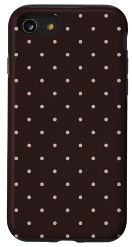Niedlich, braun, Boho-Punktmuster, gepunktet Hülle für iPhone SE (2020) / 7 / 8 von I Adore Polka Dots!!!