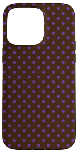 Niedlich, lila und braun, Boho-Punkt-Muster, gepunktet Hülle für iPhone 15 Pro Max von I Adore Polka Dots!!!