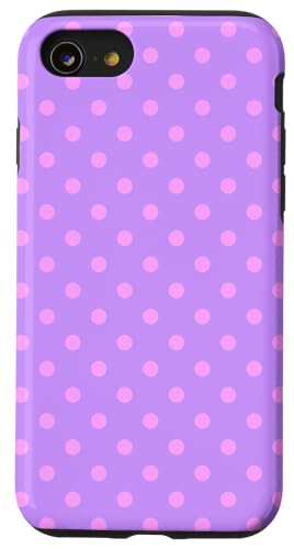 Niedlich, lila und rosa, Boho-Punkt-Muster, gepunktet Hülle für iPhone SE (2020) / 7 / 8 von I Adore Polka Dots!!!
