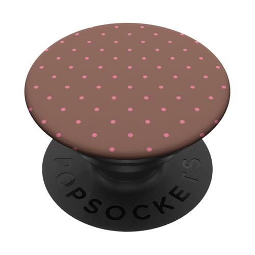 Niedlich, rosa und braun, Boho-Punkt-Muster, gepunktet PopSockets Klebender PopGrip Niedlich, rosa und braun, Boho-Punkt-Muster, gepunktet PopSockets Klebender PopGrip von I Adore Polka Dots!!!