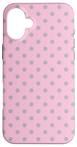 Niedlich, rosa und grau, Boho-Punkt-Muster, gepunktet Hülle für iPhone 16 Plus Niedlich, rosa und grau, Boho-Punkt-Muster, gepunktet Hülle für iPhone 16 Plus von I Adore Polka Dots!!!