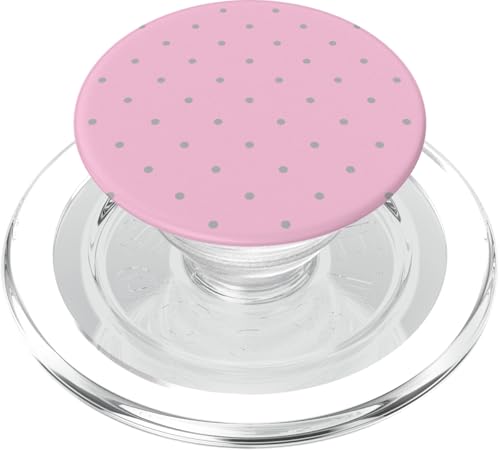 Niedlich, rosa und grau, Boho-Punkt-Muster, gepunktet PopSockets PopGrip für MagSafe von I Adore Polka Dots!!!