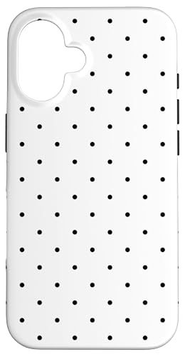 Niedlich, schwarz und weiß, Boho-Punkt-Muster, gepunktet Hülle für iPhone 16 Niedlich, schwarz und weiß, Boho-Punkt-Muster, gepunktet Hülle für iPhone 16 von I Adore Polka Dots!!!