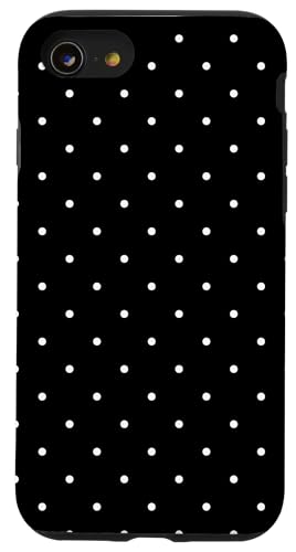 Niedlich, schwarz und weiß, Boho-Punkt-Muster, gepunktet Hülle für iPhone SE (2020) / 7 / 8 von I Adore Polka Dots!!!