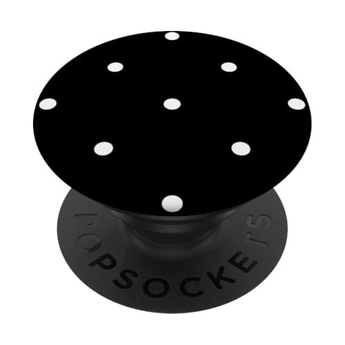 Niedlich, schwarz und weiß, Boho-Punkt-Muster, gepunktet PopSockets Klebender PopGrip von I Adore Polka Dots!!!