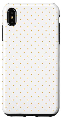 Niedliches gelbes Punktemuster, Boho-Punkte Hülle für iPhone XS Max von I Adore Polka Dots!!