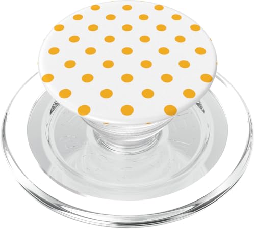 Niedliches gelbes Punktemuster, Boho-Punkte PopSockets PopGrip für MagSafe Niedliches gelbes Punktemuster, Boho-Punkte PopSockets PopGrip für MagSafe von I Adore Polka Dots!!