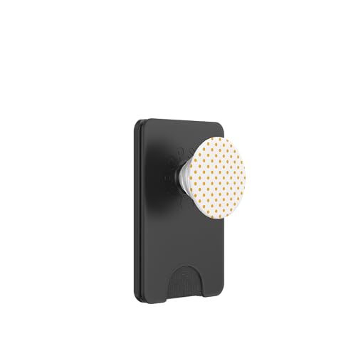 Niedliches gelbes Punktemuster, Boho-Punkte PopSockets PopWallet für MagSafe Niedliches gelbes Punktemuster, Boho-Punkte PopSockets PopWallet für MagSafe von I Adore Polka Dots!!