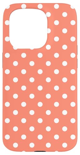 Pfirsichorange Farbe, gepunktetes Muster, Boho-Punkte Hülle für iPhone 15 Pro Pfirsichorange Farbe, gepunktetes Muster, Boho-Punkte Hülle für iPhone 15 Pro von I Adore Polka Dots!!
